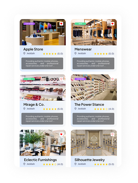 Browse stores in Jeddah by category